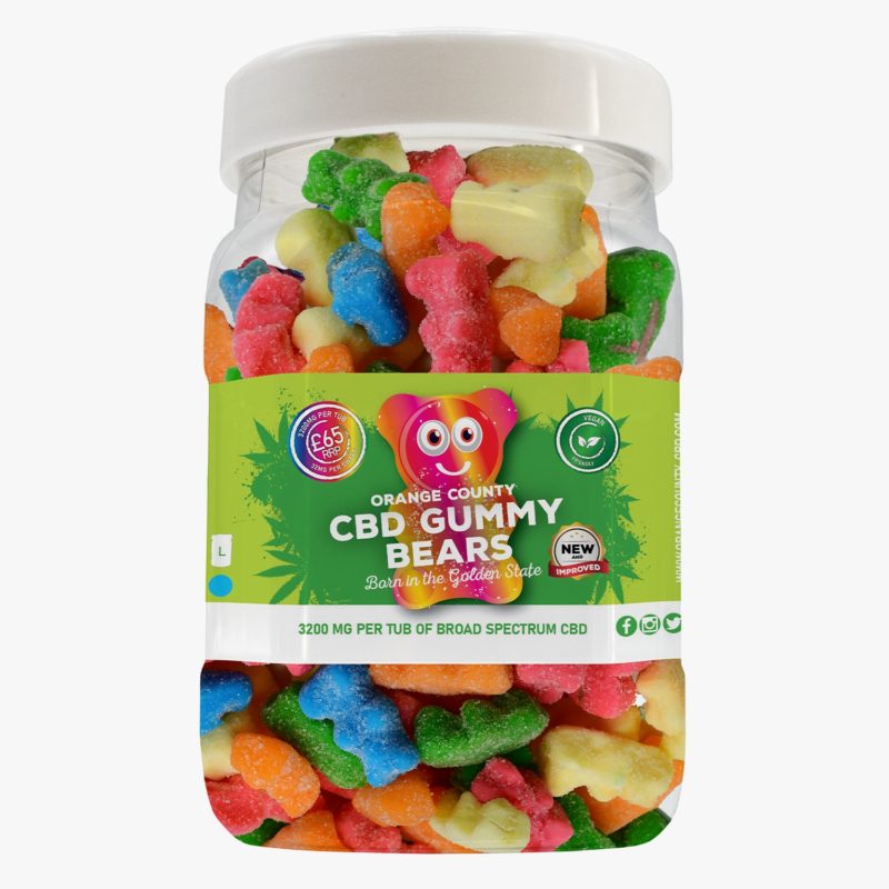 3200mg CBD Gummy Bears (500g Tub)