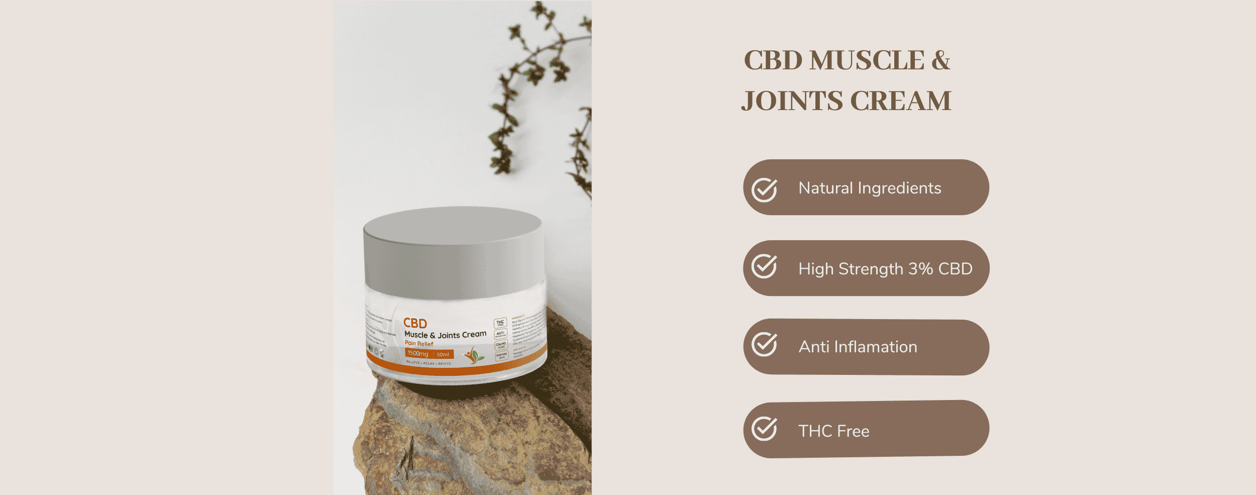 CBD muscle and joints cream